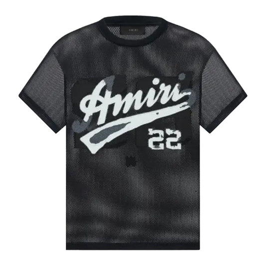[Amiri] 22 Mesh T-ShirtT-ShirtAmiriDPUS Designer Outlet191846457407BlackM[Amiri] 22 Mesh T-Shirt