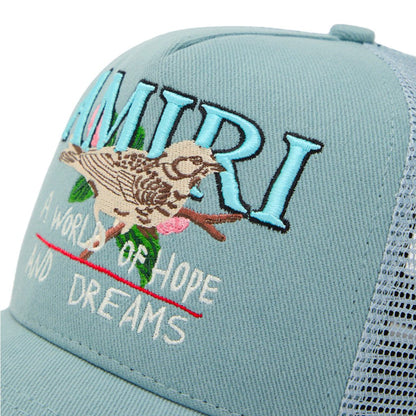 [Amiri] A World Of Hopes And Dreams Trucker HatCaps & HatsAmiriDPUS Designer Outlet197916638530SteelUNI[Amiri] A World Of Hopes And Dreams Trucker Hat