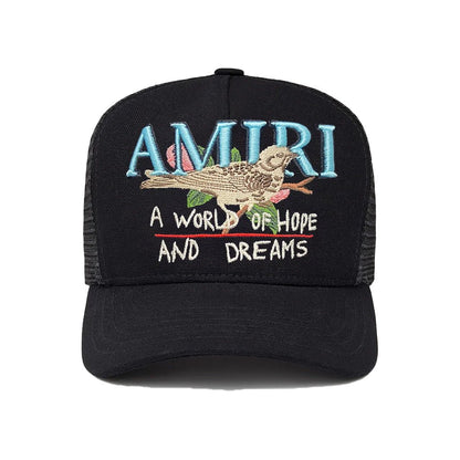 [Amiri] A World Of Hopes And Dreams Trucker HatCaps & HatsAmiriDPUS Designer Outlet197916638547BlackUNI[Amiri] A World Of Hopes And Dreams Trucker Hat