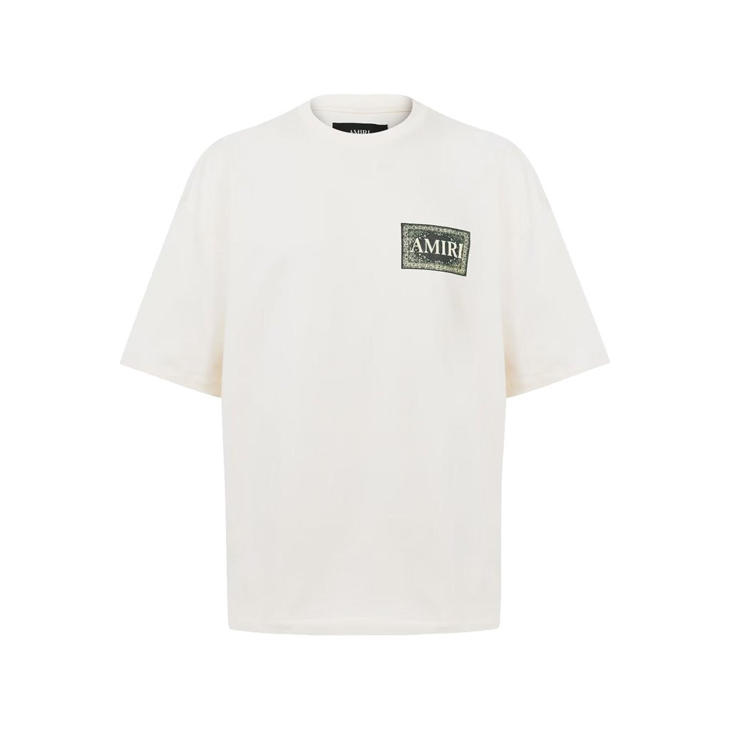 [Amiri] Bandana Oversized TeeT-ShirtsAmiriDPUS Designer OutletIvoryXS[Amiri] Bandana Oversized Tee