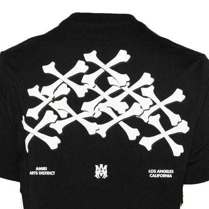 Amiri Bones Stacked T-Shirt in Black