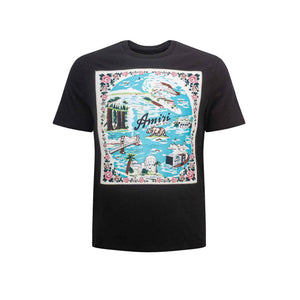 Amiri California Hawaiian T-Shirt in BlackT-ShirtsAmiriDPUS191846576535SAmiri California Hawaiian T-Shirt in Black