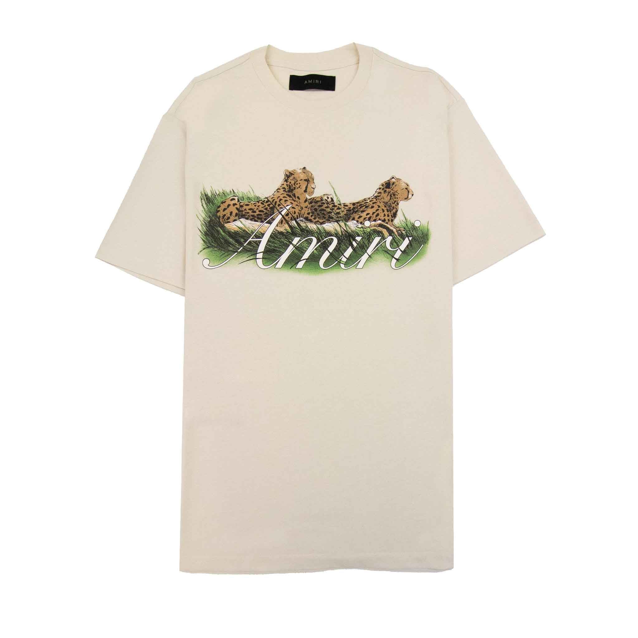 Amiri Cheetah Logo T-Shirt in Albastar