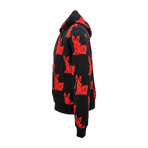 Amiri CNY Rabbit Allover Hoodie in BlackHoodiesAmiriDPUSXSAmiri CNY Rabbit Allover Hoodie in Black