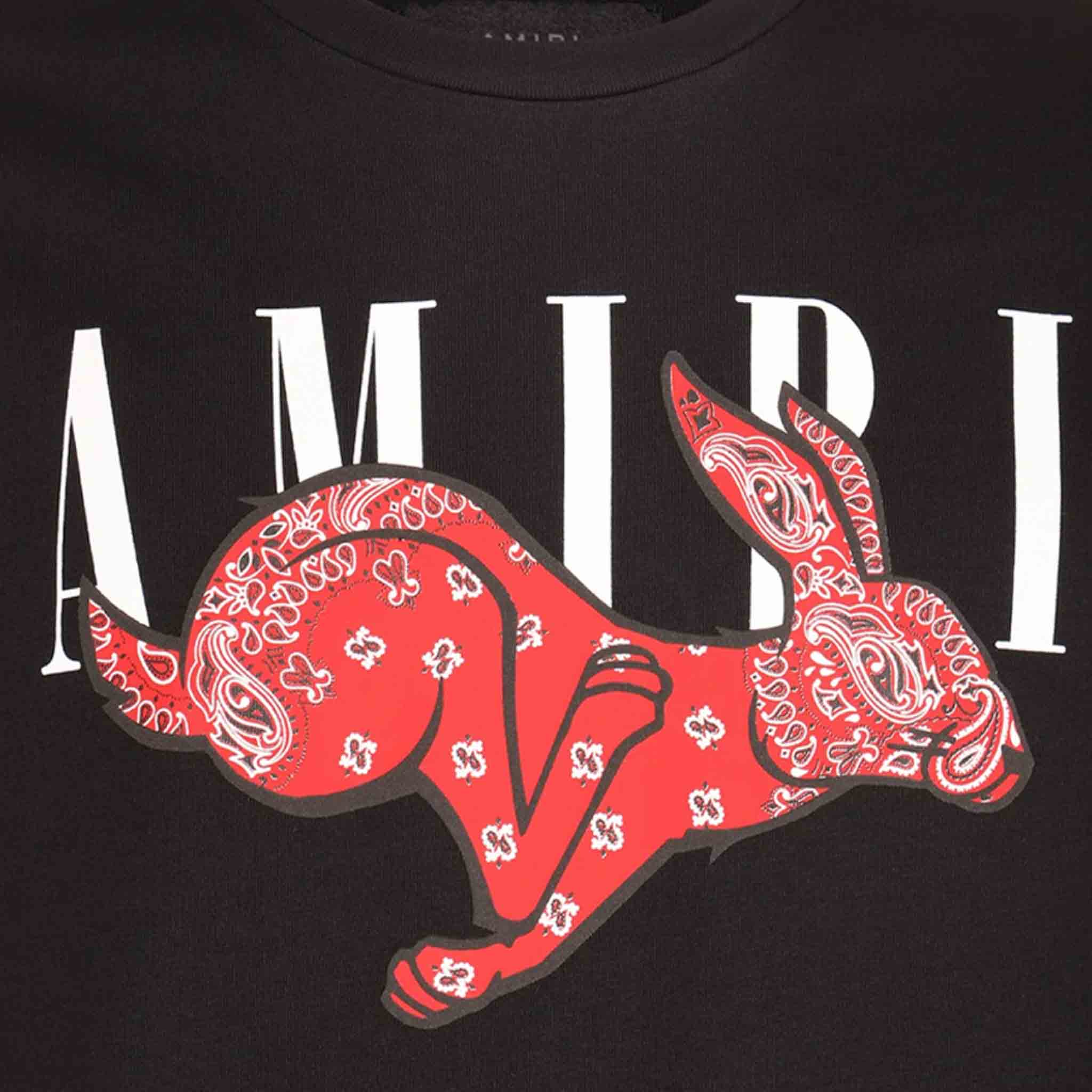 Amiri CNY Rabbit Logo T-Shirt in BlackT-ShirtsAmiriDPUS191846423150XSAmiri CNY Rabbit Logo T-Shirt in Black