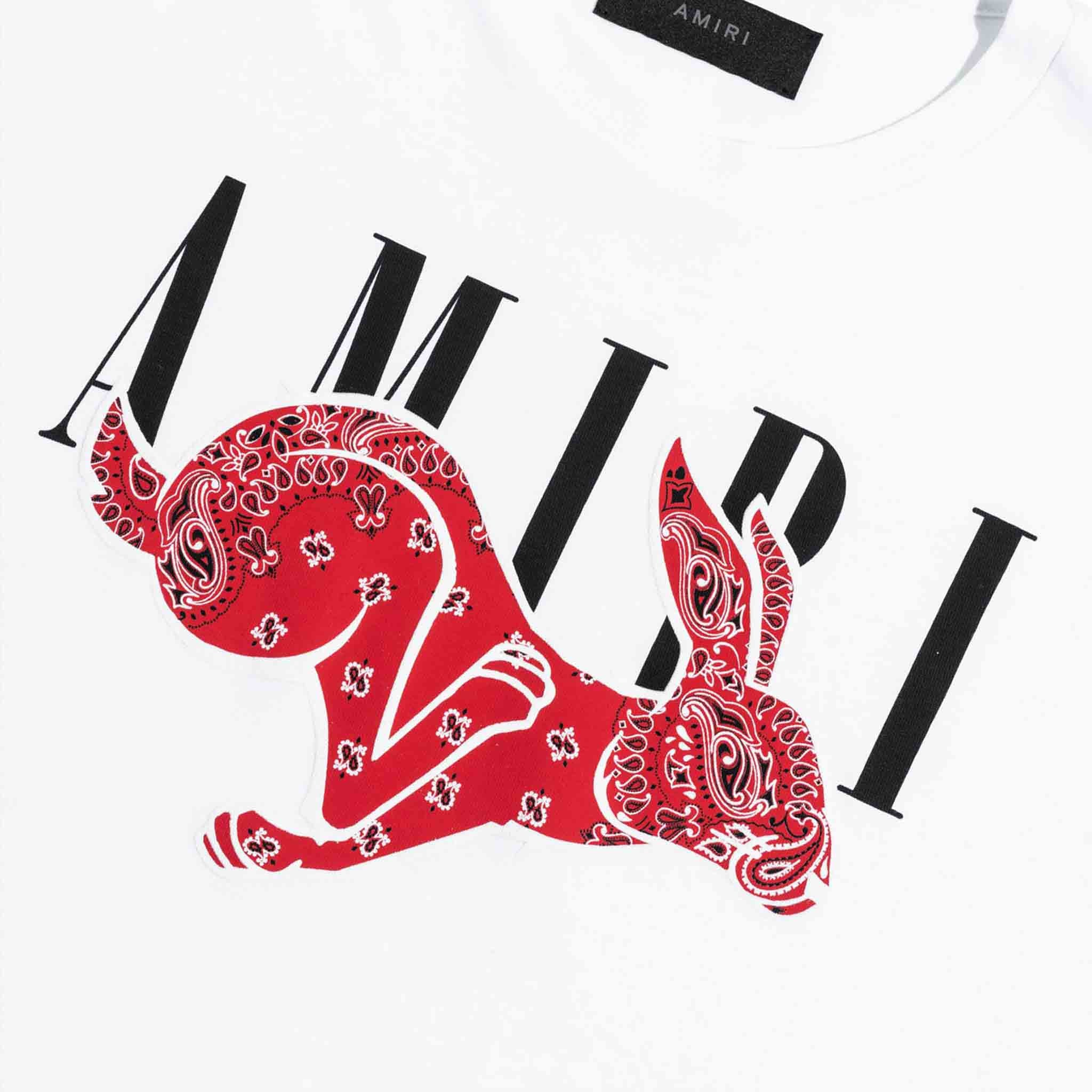 Amiri CNY Rabbit Logo T-Shirt in WhiteT-ShirtsAmiriDPUS191846423228XSAmiri CNY Rabbit Logo T-Shirt in White