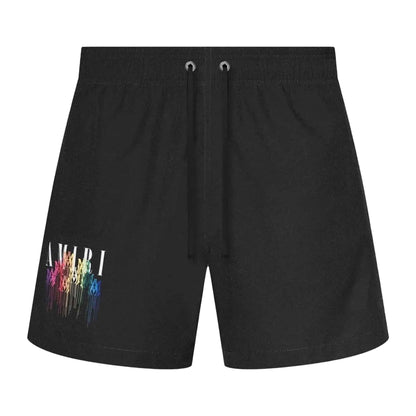 Amiri College Drip Swimtrunks in Black