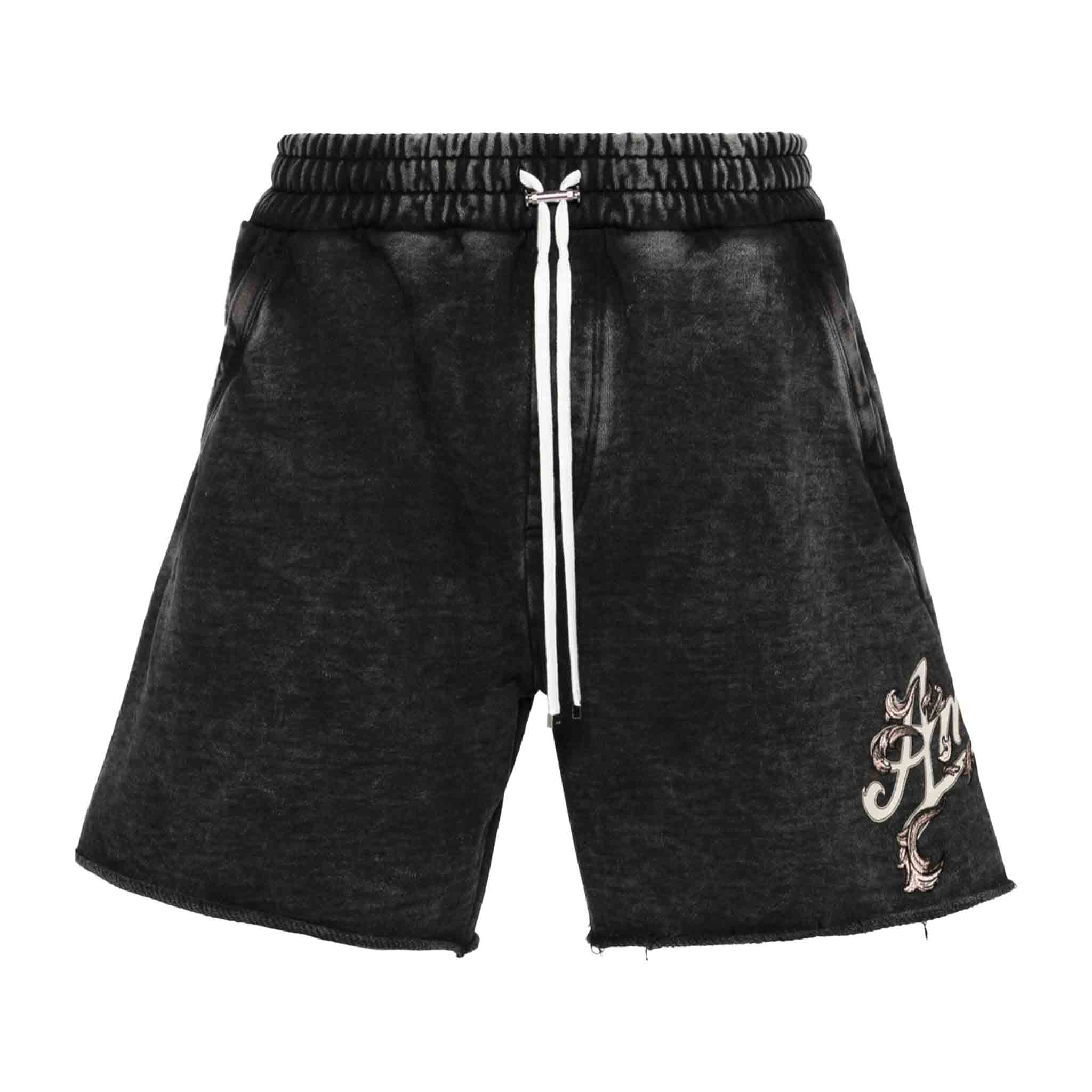 Amiri Filigree Sweatshorts in BlackShortsAmiriDPUS191846552683SAmiri Filigree Sweatshorts in Black