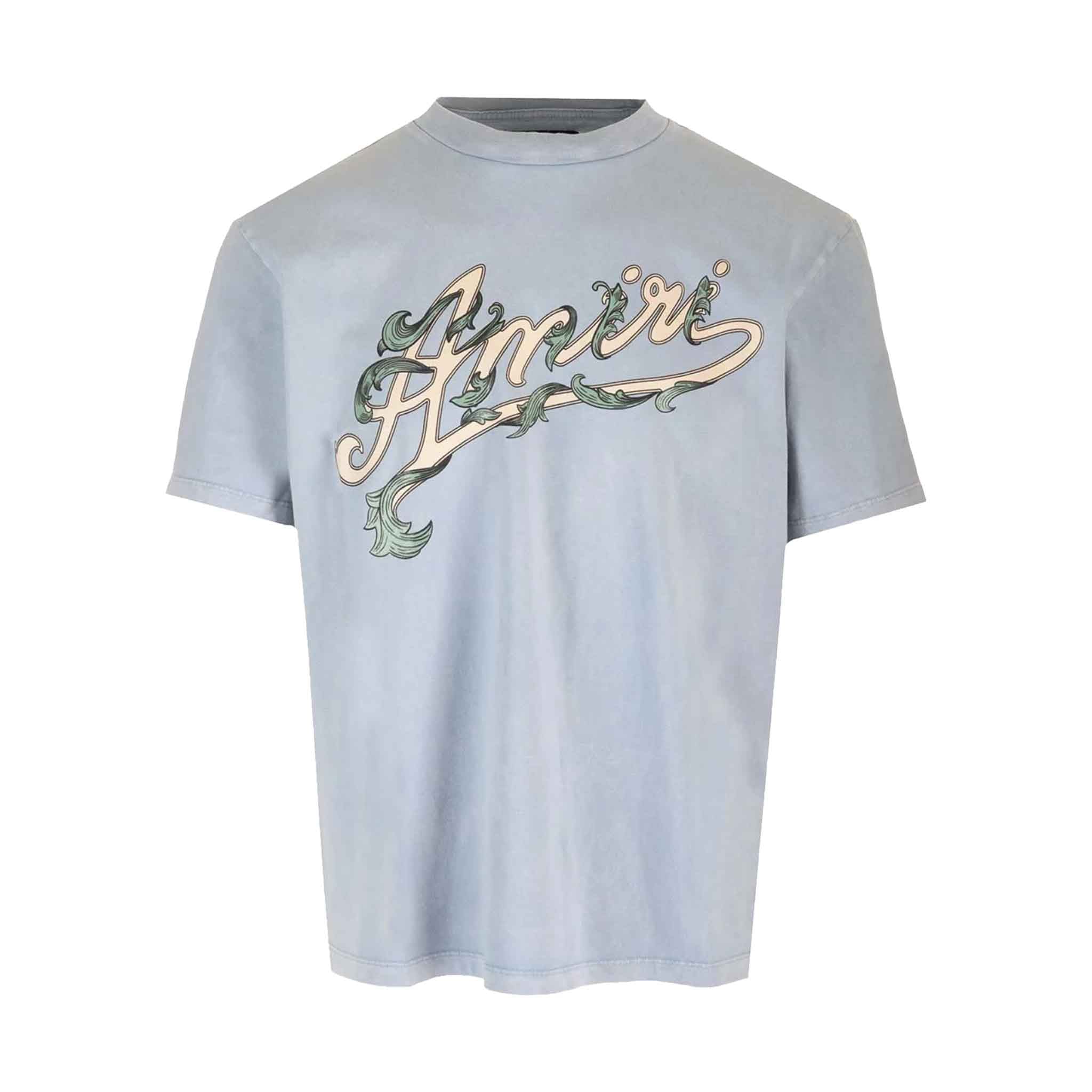 Amiri Filigree T-Shirt in Ashley BlueT-ShirtsAmiriDPUS191846604337SAmiri Filigree T-Shirt in Ashley Blue