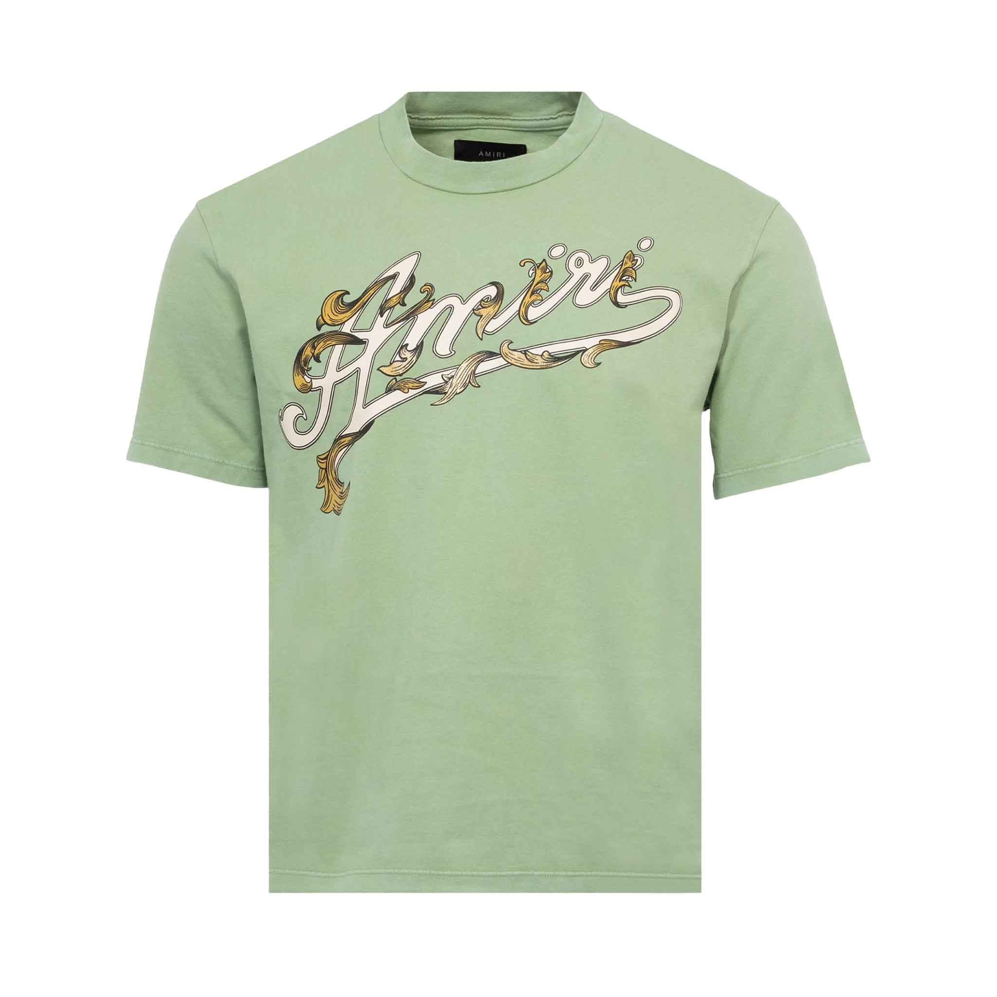 Amiri Filigree T-Shirt in Mineral GreenT-ShirtsAmiriDPUS191846604405SAmiri Filigree T-Shirt in Mineral Green