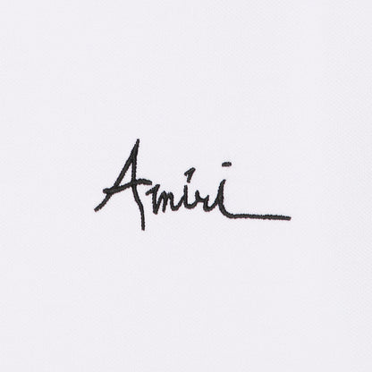 [Amiri] Floral Collar PoloT-ShirtsAmiriDPUS Designer OutletWhiteXS[Amiri] Floral Collar Polo