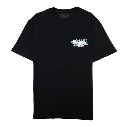 [Amiri] Floral Logo T-ShirtT-ShirtAmiriDPUS Designer Outlet191846477740BlackS[Amiri] Floral Logo T-Shirt