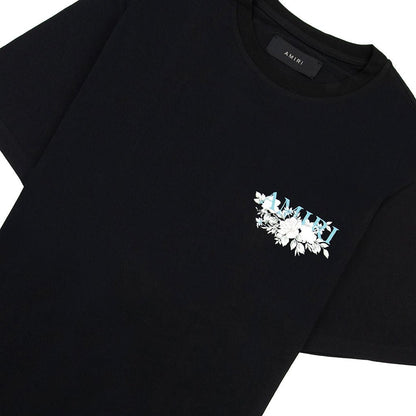 [Amiri] Floral Logo T-ShirtT-ShirtAmiriDPUS Designer Outlet191846477740BlackS[Amiri] Floral Logo T-Shirt