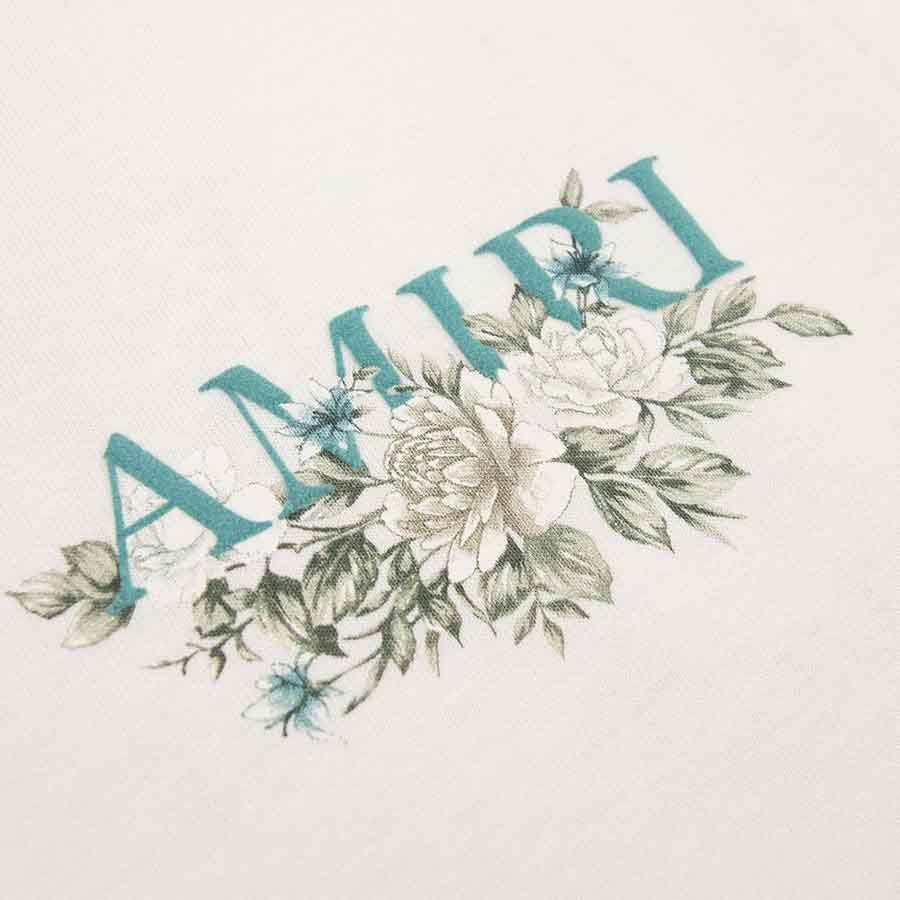 [Amiri] Floral Logo T-ShirtT-ShirtAmiriDPUS Designer Outlet191846477865WhiteXS[Amiri] Floral Logo T-Shirt