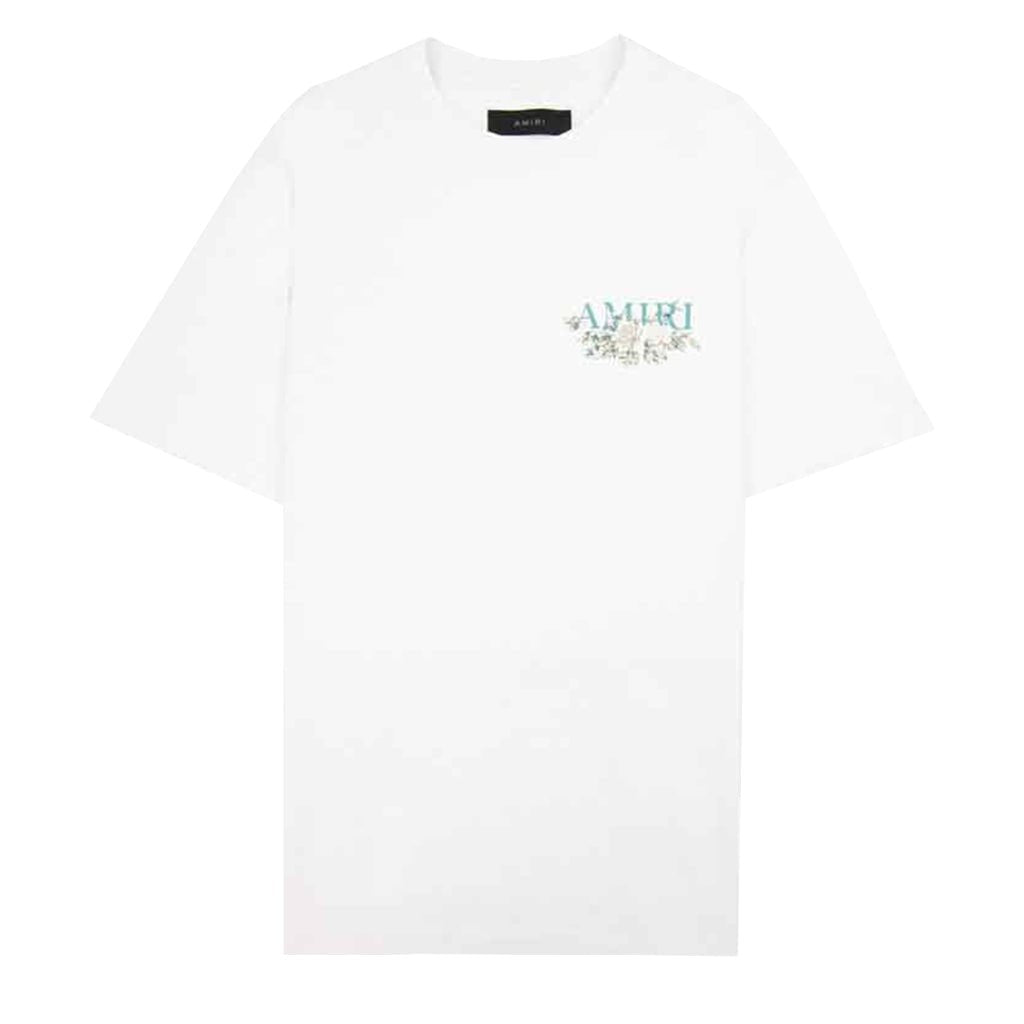 [Amiri] Floral Logo T-ShirtT-ShirtAmiriDPUS Designer Outlet191846477865WhiteXS[Amiri] Floral Logo T-Shirt