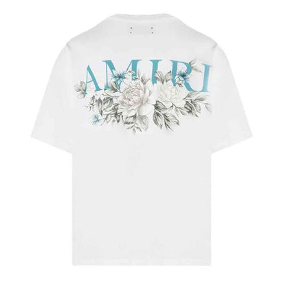 [Amiri] Floral Logo T-ShirtT-ShirtAmiriDPUS Designer Outlet191846477865WhiteXS[Amiri] Floral Logo T-Shirt