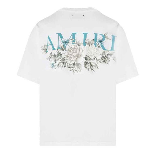 [Amiri] Floral Logo T-ShirtT-ShirtAmiriDPUS Designer Outlet191846477865WhiteXS[Amiri] Floral Logo T-Shirt
