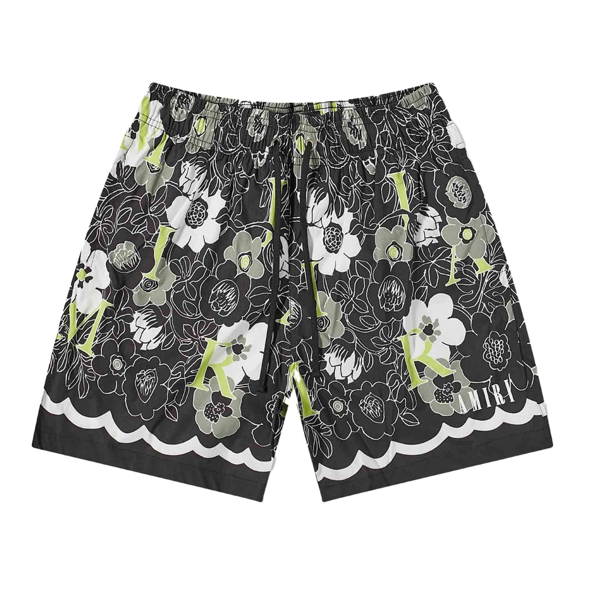 Amiri Flower Swim Shorts in BlackShortsAmiriDPUSXSAmiri Flower Swim Shorts in Black