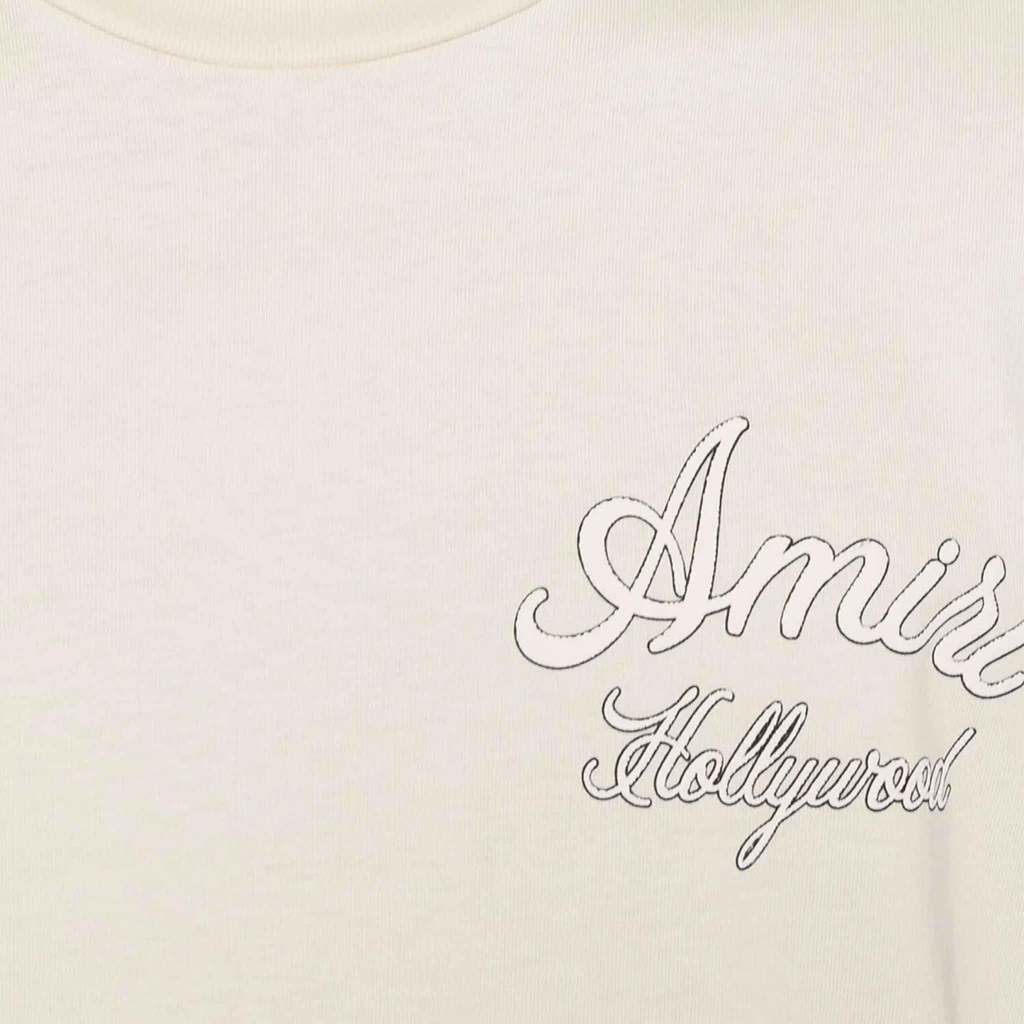 Amiri Hollywood T-Shirt in Alabaster