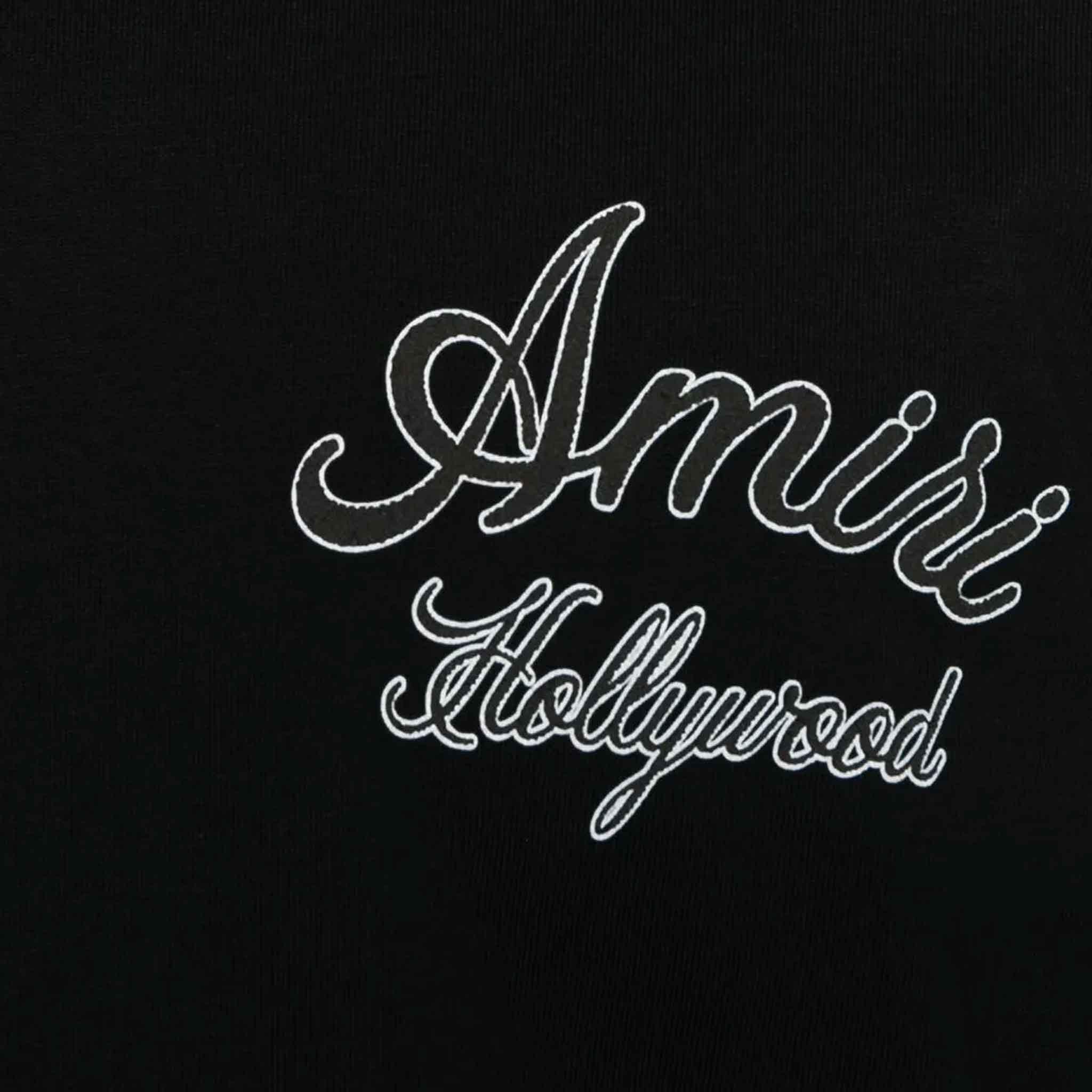 Amiri Hollywood T-Shirt in Black