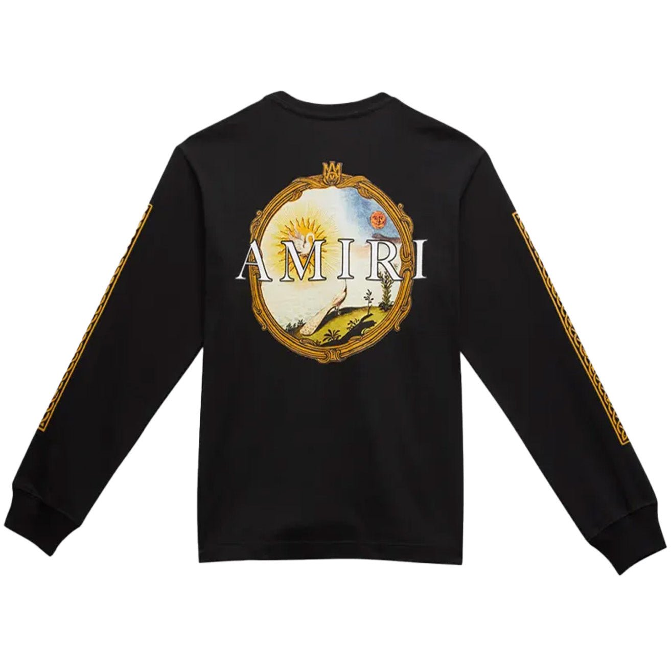 Amiri Landscape Frame Long Sleeve T-Shirt in Black