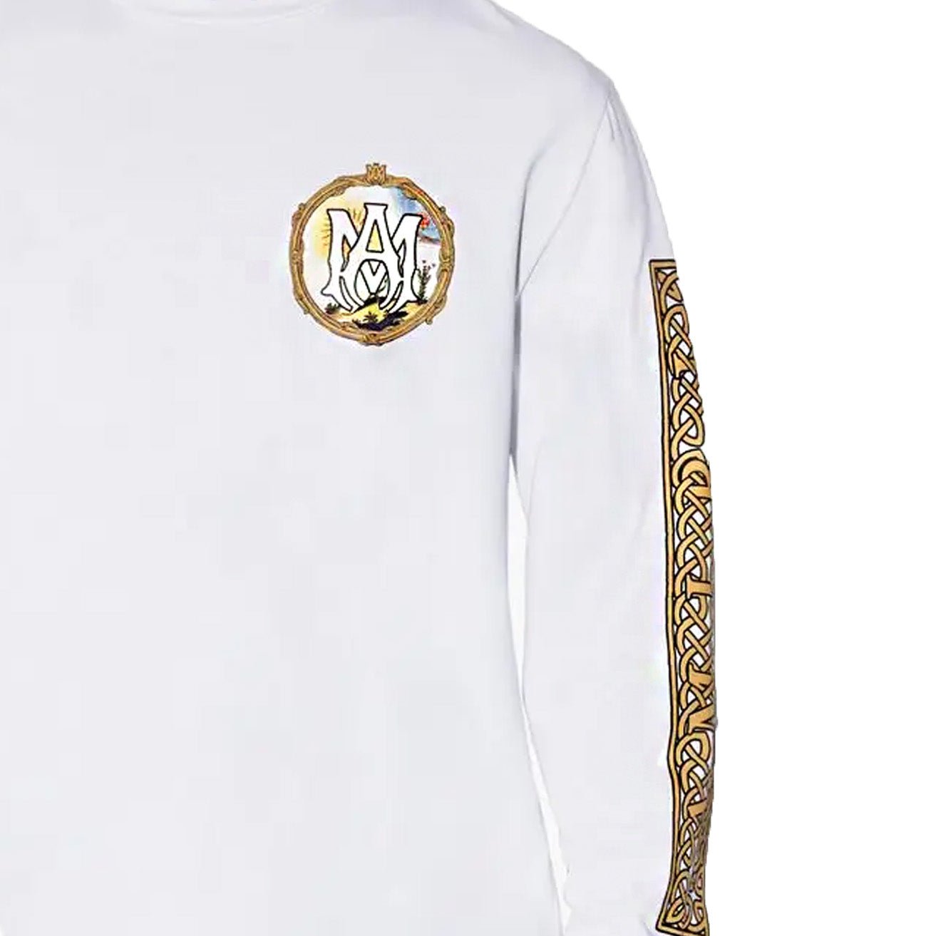 Amiri Landscape Frame Long Sleeve T-Shirt in WhiteT-ShirtsAmiriDPUSXSAmiri Landscape Frame Long Sleeve T-Shirt in White