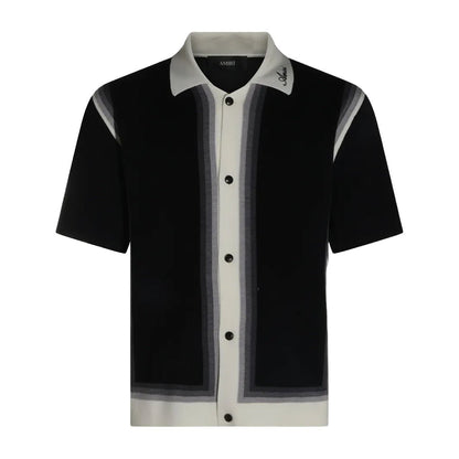 Amiri Lasso Knit ShirtPolosAmiriDPUS Designer OutletAM426KN018-0002-M197916981889BlackMAmiri Lasso Knit Shirt