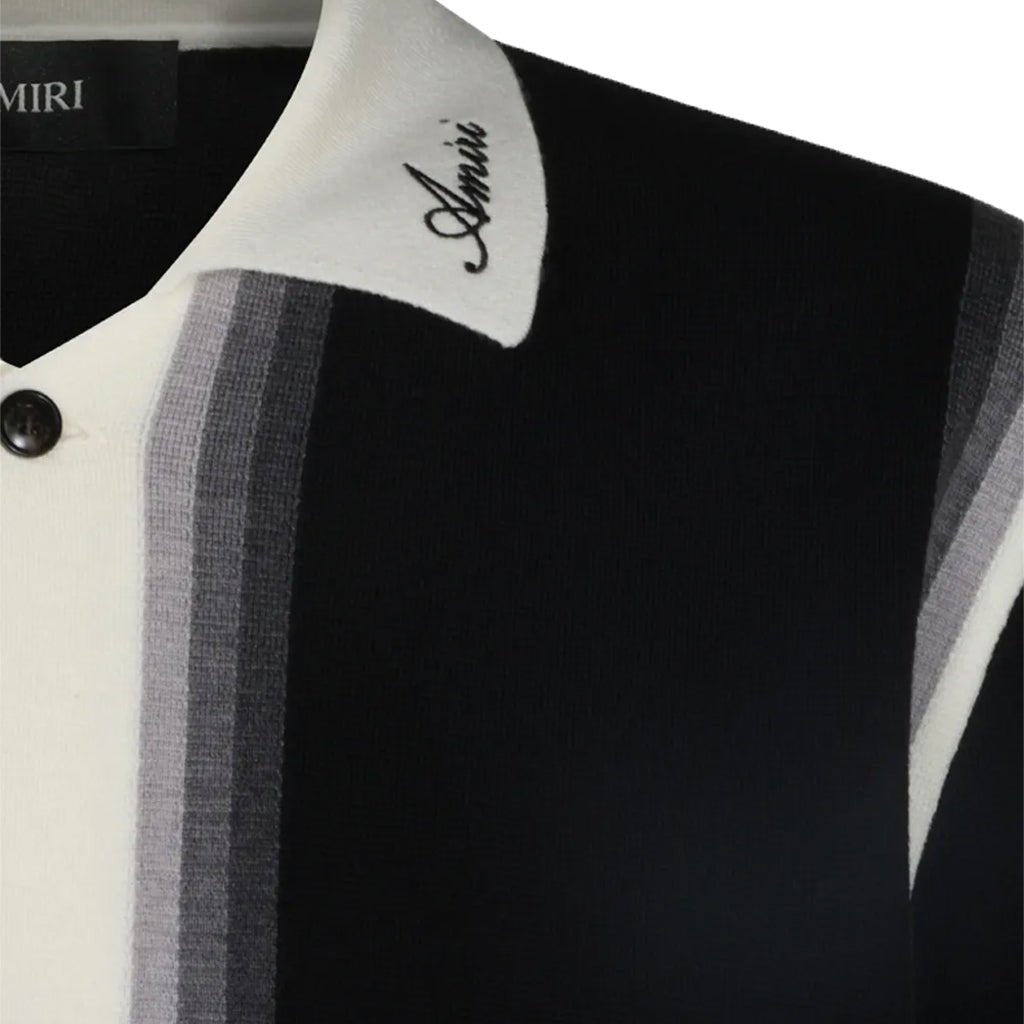 Amiri Lasso Knit ShirtPolosAmiriDPUS Designer OutletAM426KN018-0002-M197916981889BlackMAmiri Lasso Knit Shirt