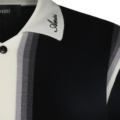 Amiri Lasso Knit ShirtPolosAmiriDPUS Designer OutletAM426KN018-0002-M197916981889BlackMAmiri Lasso Knit Shirt