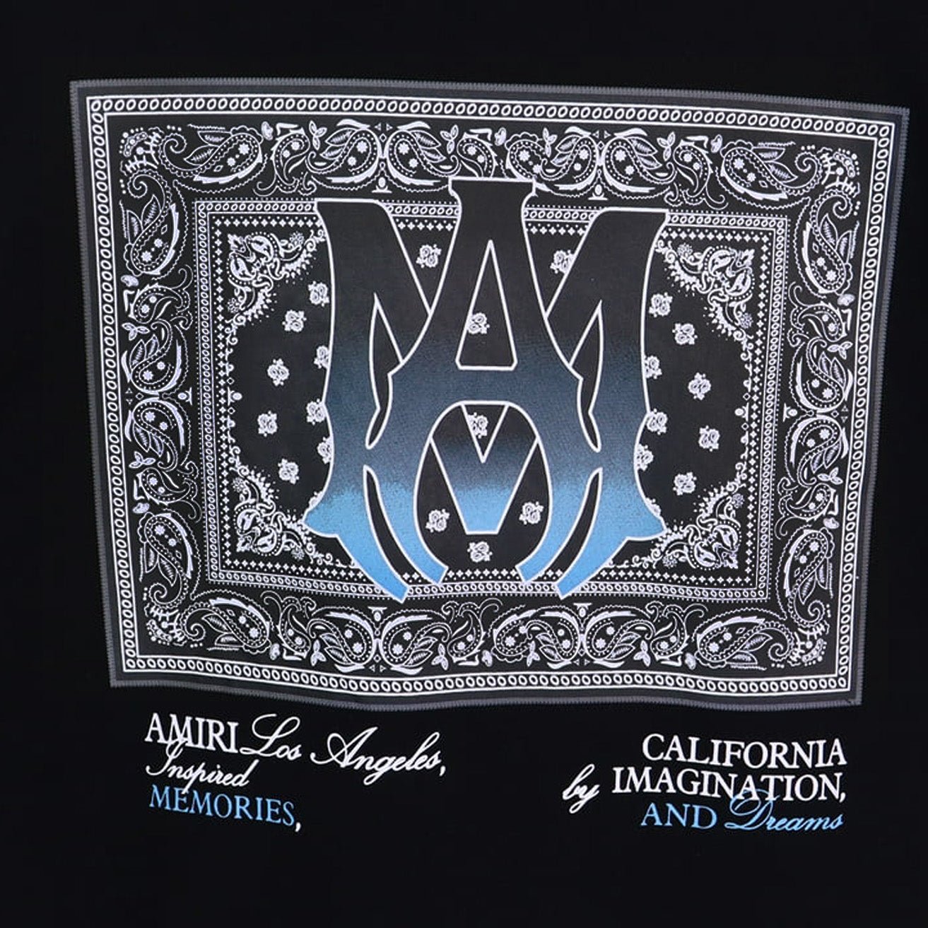Camiseta negra del distrito artístico Amiri