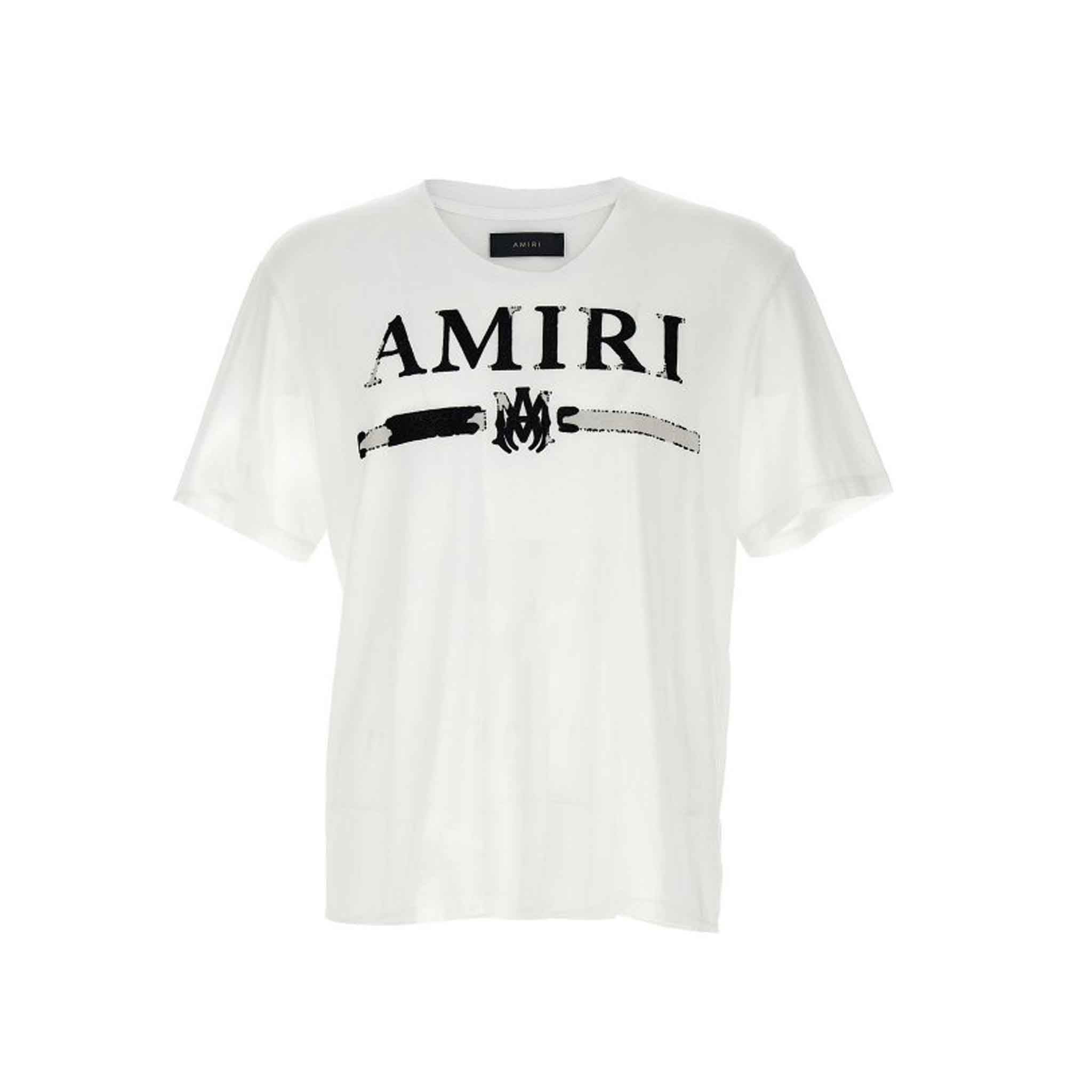 Amiri MA Bar Applique T-Shirt in WhiteT-ShirtsAmiriDPUS191846571264SAmiri MA Bar Applique T-Shirt in White