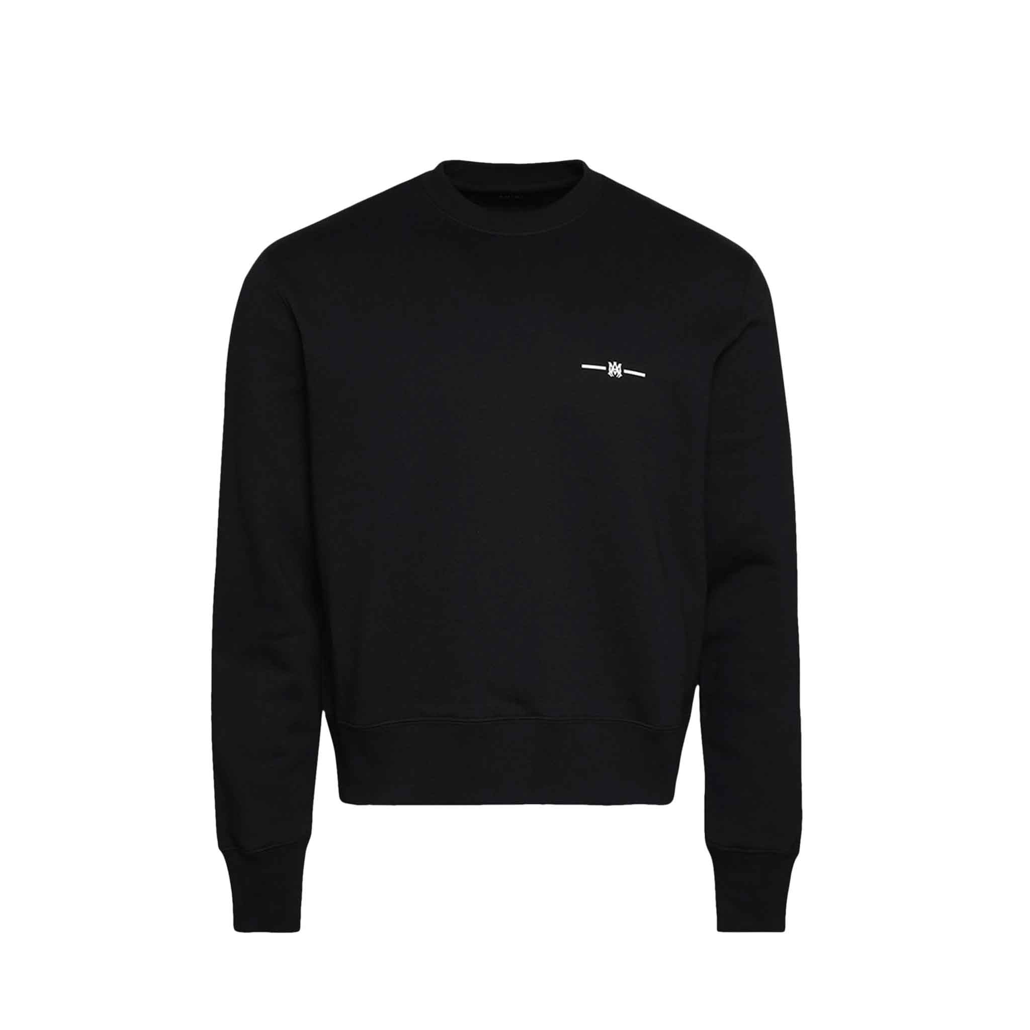 Amiri MA Bar Crewneck Sweat in BlackSweatshirtsAmiriDPUSXSAmiri MA Bar Crewneck Sweat in Black