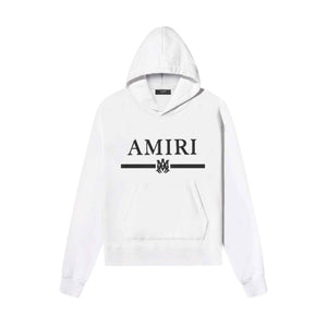 Amiri MA Bar Embroidery Hoodie in WhiteHoodiesAmiriDPUSXSAmiri MA Bar Embroidery Hoodie in White