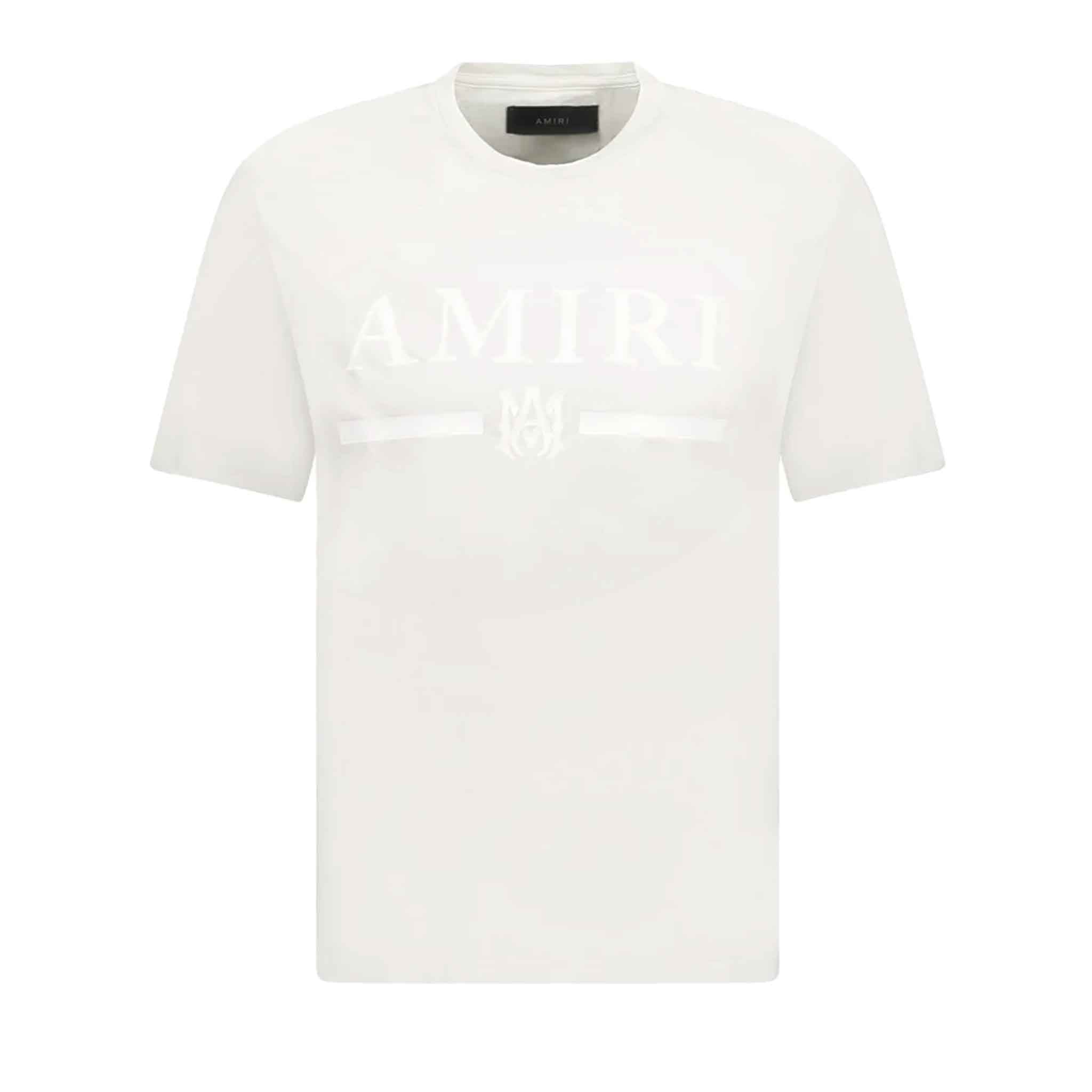 Amiri MA Bar Logo T-Shirt in Alabastar