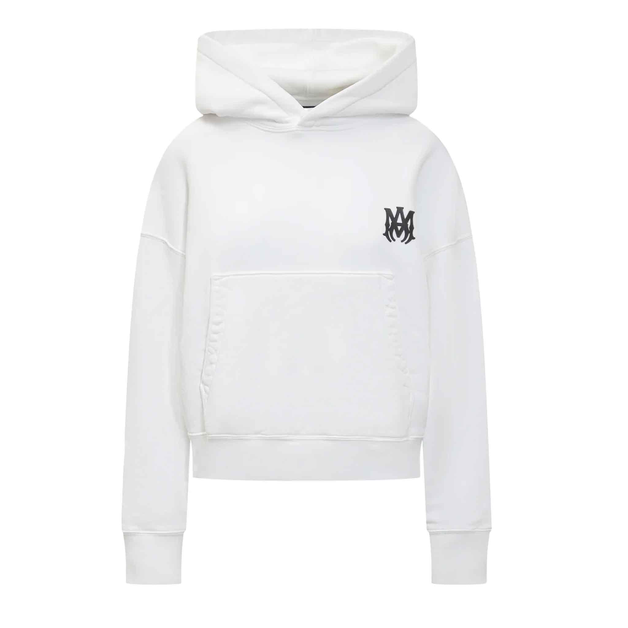 Amiri MA Core Logo Hoodie in White