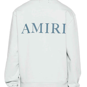 Amiri MA Logo Crewneck Sweatshirt in Gray DawnSweatshirtsAmiriDPUS191846595222MAmiri MA Logo Crewneck Sweatshirt in Gray Dawn