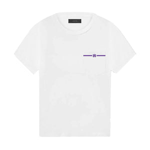 Amiri MA Pocket T-Shirt in White/ PurpleT-ShirtsAmiriDPUS191846425826XSAmiri MA Pocket T-Shirt in White/ Purple