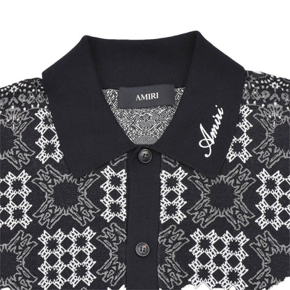 Amiri MA Quad Check Mesh Knit ShirtShirtsAmiriDPUS Designer OutletAMTOKN1120-001-S197916809916BlackSAmiri MA Quad Check Mesh Knit Shirt