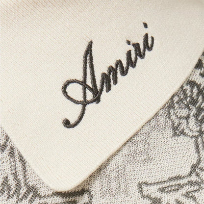 Amiri MA Quad Check Mesh Knit ShirtShirtsAmiriDPUS Designer OutletAMTOKN1120-271-S197916810202AlabasterSAmiri MA Quad Check Mesh Knit Shirt