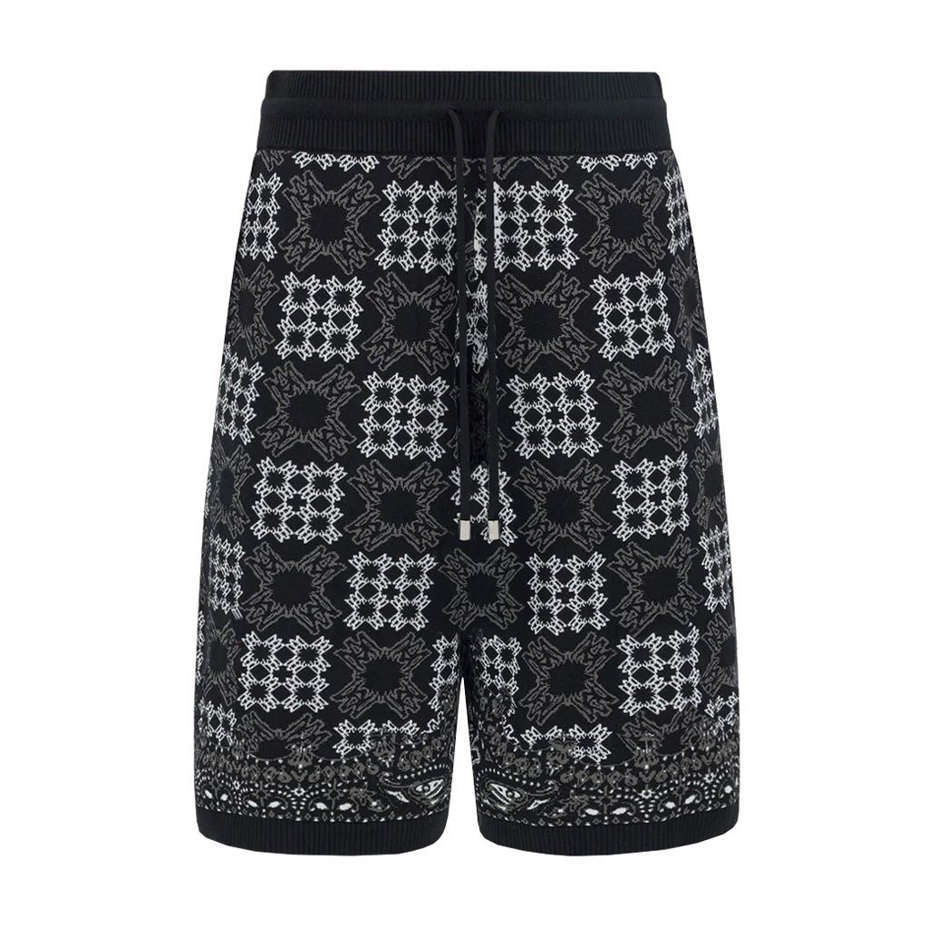 Amiri MA Quad Check Mesh Knit ShortsShortsAmiriDPUS Designer OutletAMBMSO1127-001-S197916996395BlackSAmiri MA Quad Check Mesh Knit Shorts