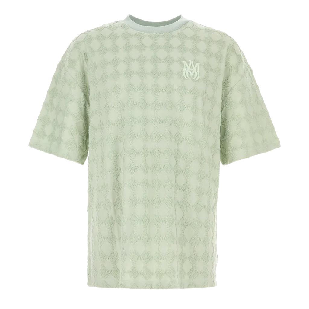 Amiri MA Quad Toweling Oversized T-Shirt in Pale Mint