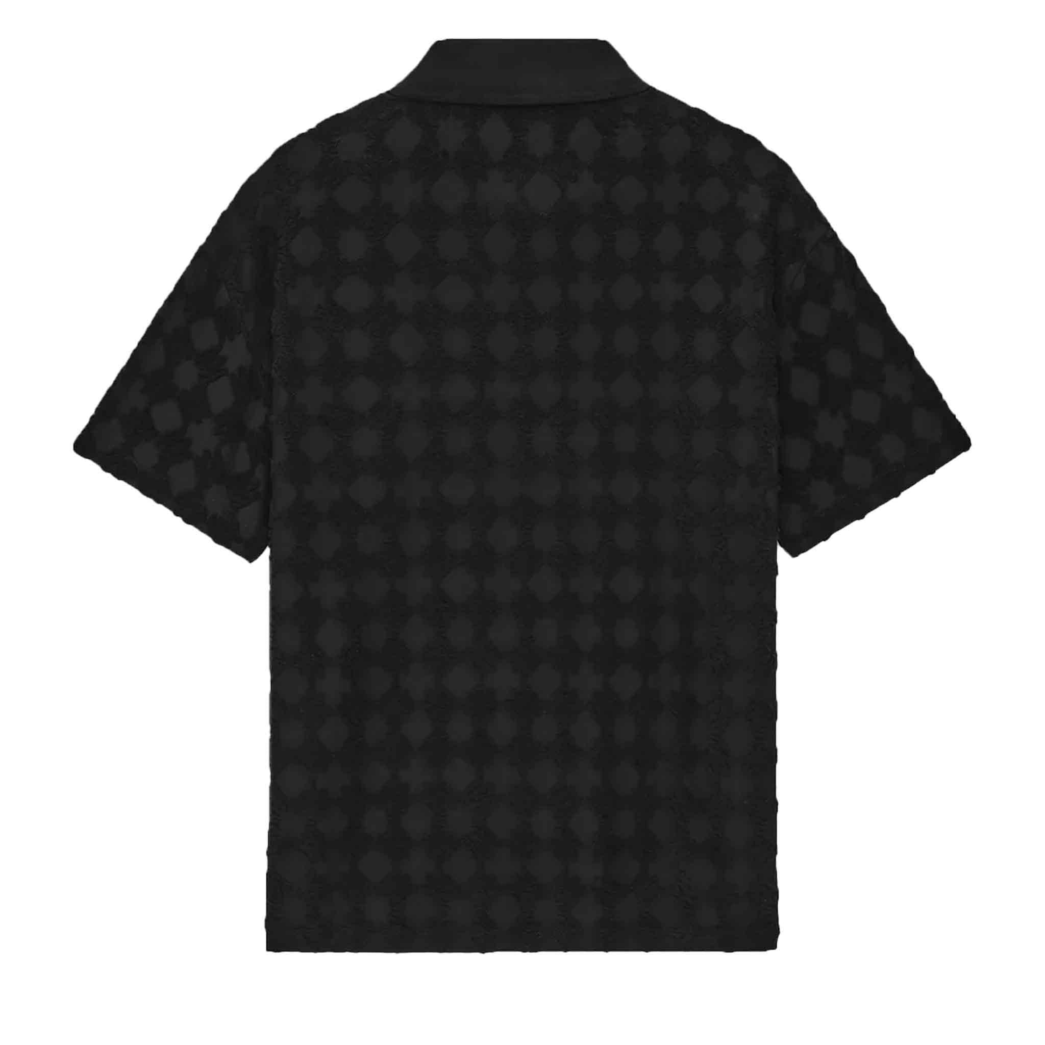 Amiri Ma Quad Toweling Polo in Black