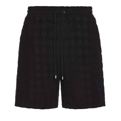 Amiri Ma Quad Toweling Shorts in Black