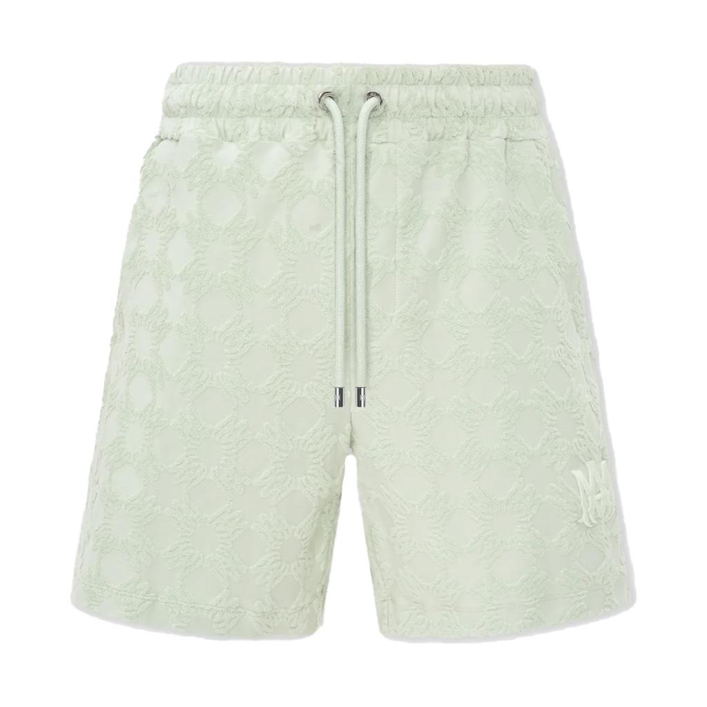 Amiri MA Quad Toweling Shorts in Pale Mint