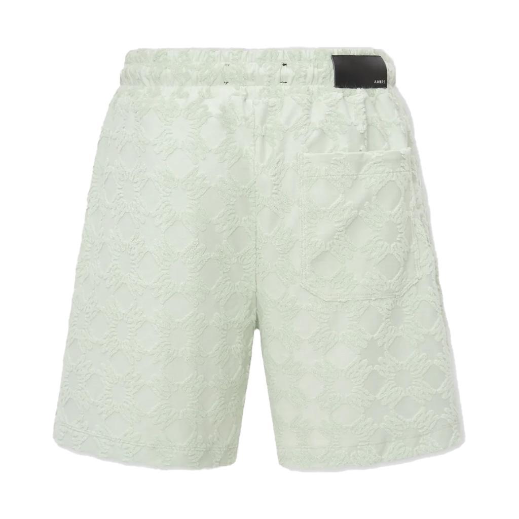 Amiri MA Quad Toweling Shorts in Pale Mint