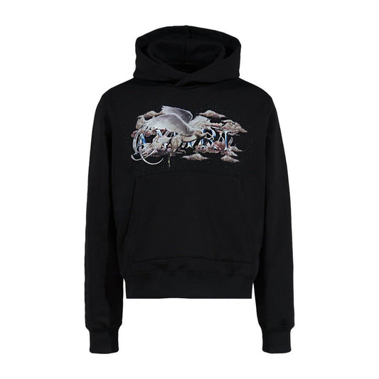 Amiri Pegasus Script Hoodie in Black