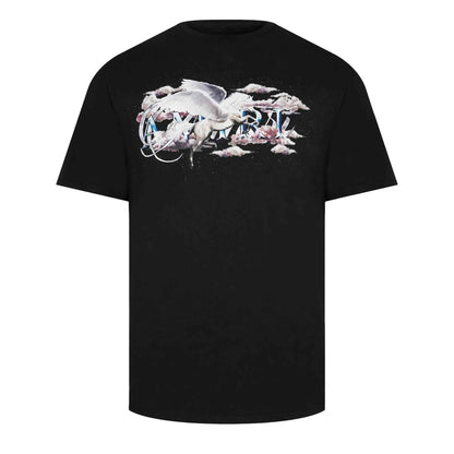 Amiri Pegasus Script Logo T-Shirt in Black