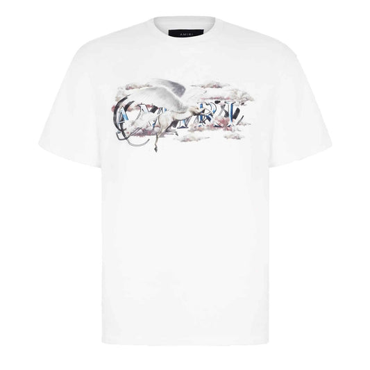 Amiri Pegasus Script Logo T-Shirt in White