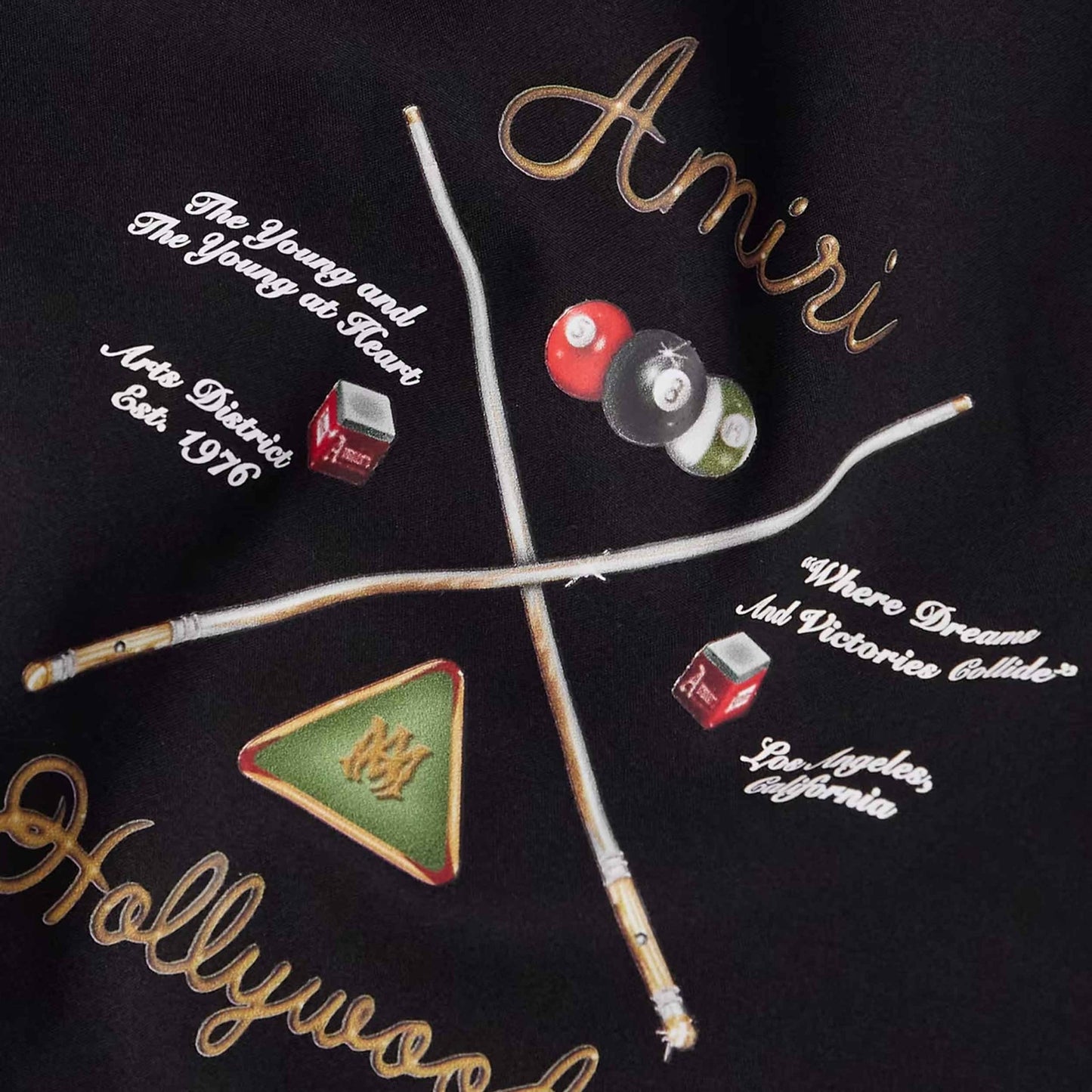 Amiri Pool Cue Swim Trunks in Black