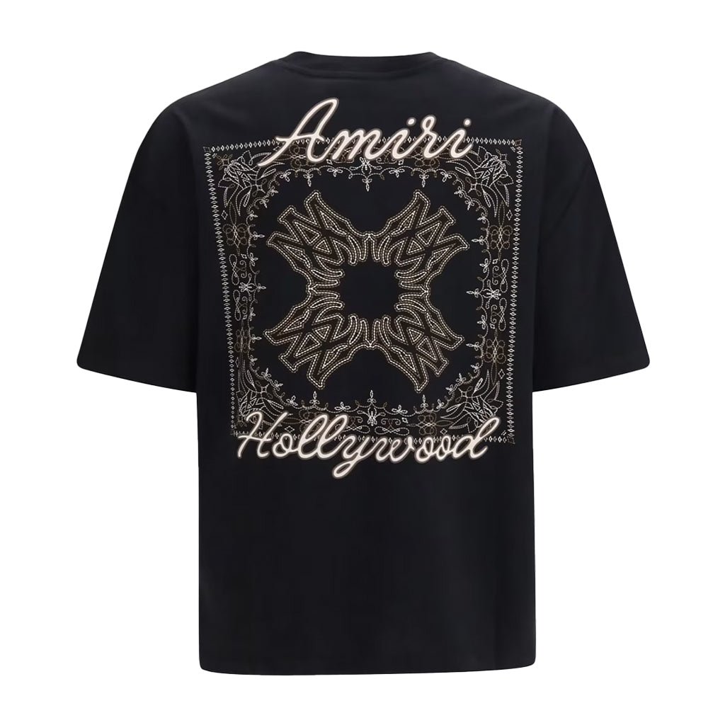 Amiri Quad MA Bandana TeeT-ShirtAmiriDPUS Designer OutletAM426JR004-0002-SBlackSAmiri Quad MA Bandana Tee